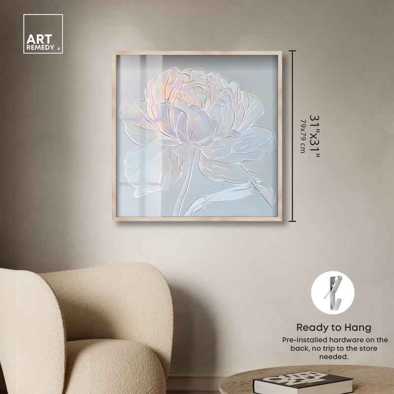 Embossed Flower II Shadowbox by Art Remedy