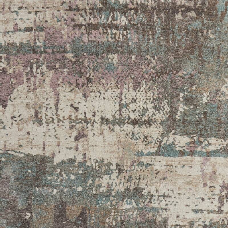 HomeRoots Abstract Industrial Rectangle Area Rug