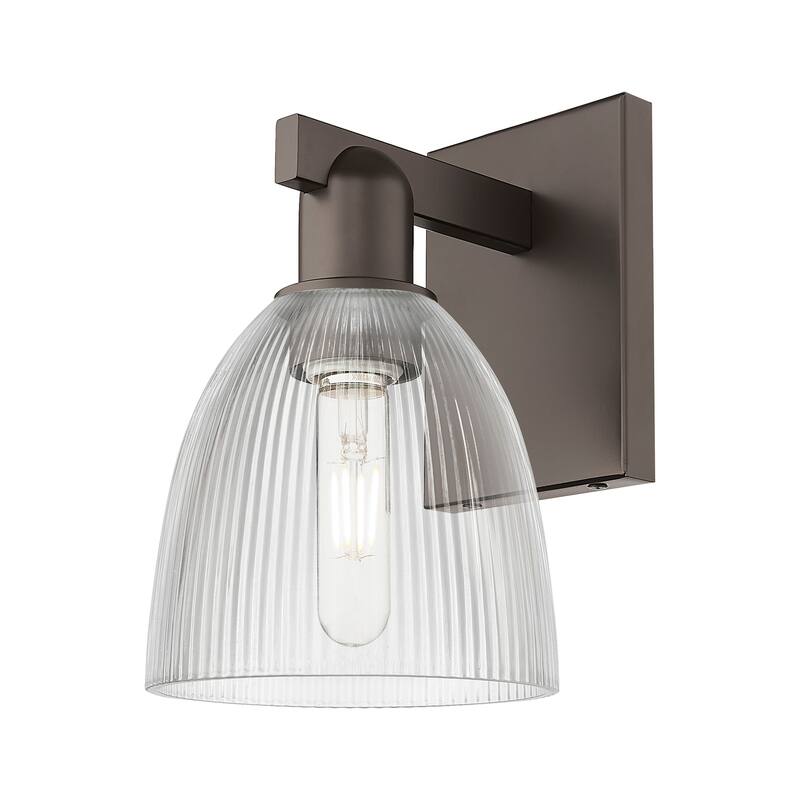 Innovations Lighting 716-1W-11-6 Castile Sconce Castile 11" Tall Wall - Oil Rubbed Bronze / Clear