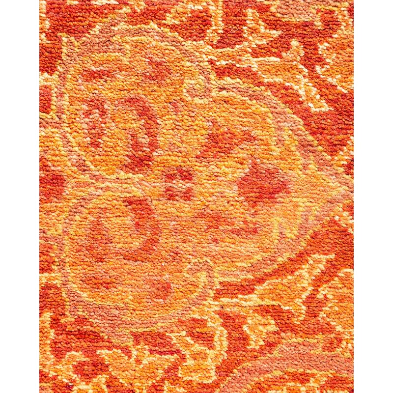 Mogul, One-of-a-Kind Hand-Knotted Area Rug - Orange, 8' 2" x 10' 1" - 8' 2" x 10' 1"