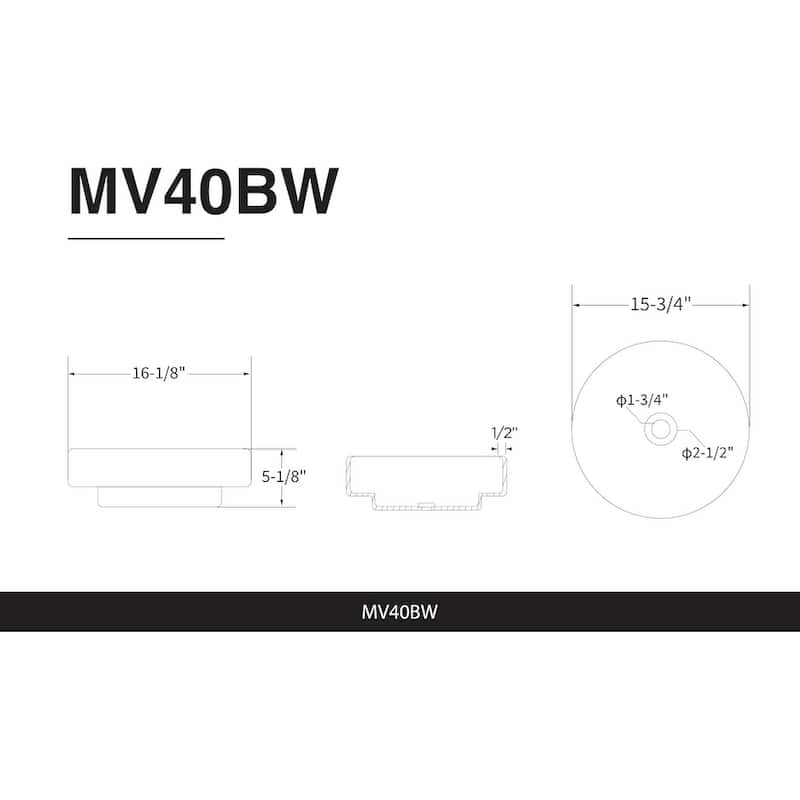 Fine Fixtures Dumbo Modern Bathroom Vanity -Black Rack with Vessel Sink
