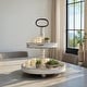 preview thumbnail 16 of 27, Distressed Wood 2-Tier Tray with Metal Handle
