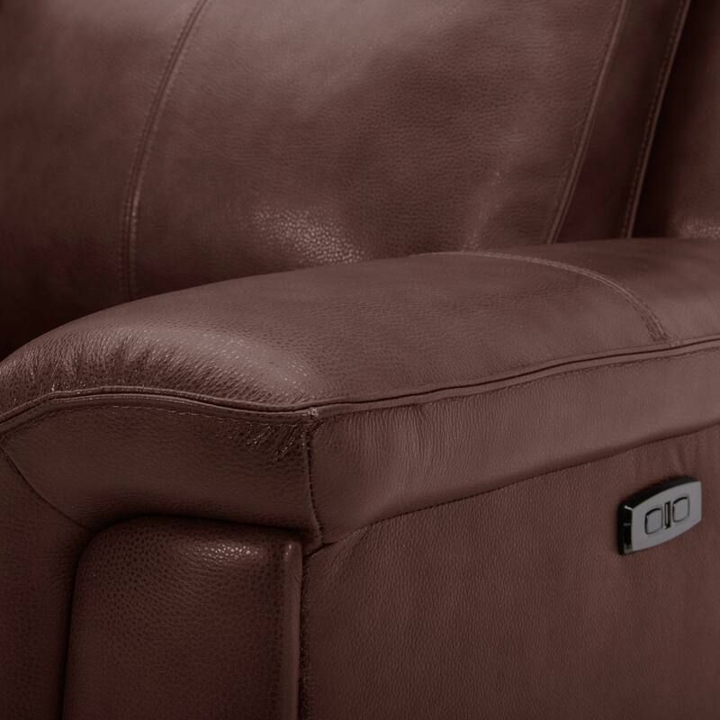 Liberty Furniture Avery Power Reclining Loveseat with Console Cognac Leather - Width 80'' x Depth 39 x Height 41''