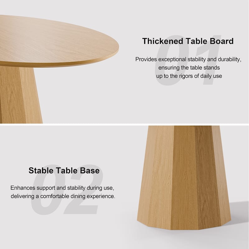 Dovelina 67" 3 Color Options Oval Dining Table for 6 People - 67"x33.5"x31"