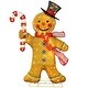 preview thumbnail 2 of 5, Puleo International 50" Pre-Lit Outdoor Gingerbread Man Christmas Holiday Decor with 120 Warm White Twinkling LED Lights - Brown