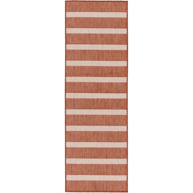 Nourison Positano Indoor/Outdoor Striped Area Rug