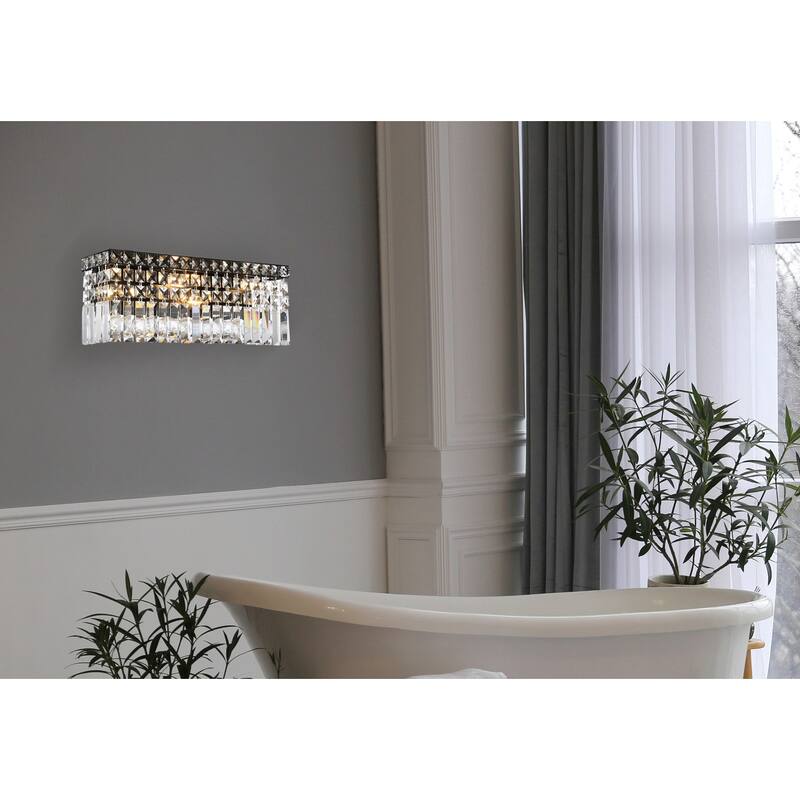 Elegant Lighting V2032W18/RC Maxime 3 Light 6" Tall Wall Sconce with