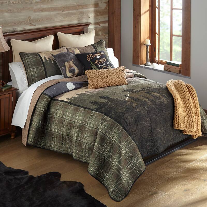 Donna Sharp Mountain Moon 3 PC Polyester Quilt Set