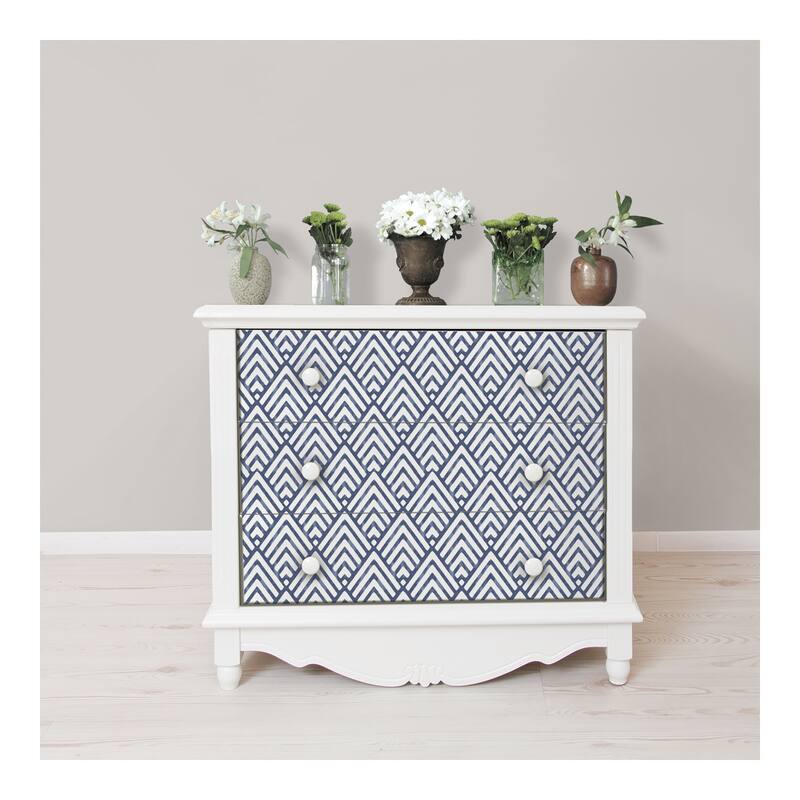 NuWallpaper Arrowhead Deep Blue Peel & Stick Wallpaper - 216in x 20.5in x 0.025in