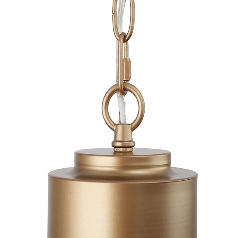 Modern Contemporary Mini Pendant 1-light Cylinder Glass Dimmable Island Hanging Light