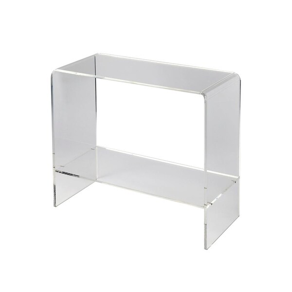 Shop Modern Crystal Clear Acrylic Rectangular Console ...