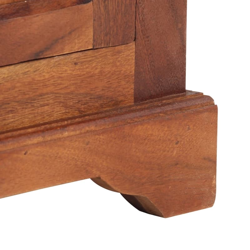vidaXL Sideboard 19.7"x11.8"x29.4" Solid Acacia Wood - 19.7"x11.8"x39.4"