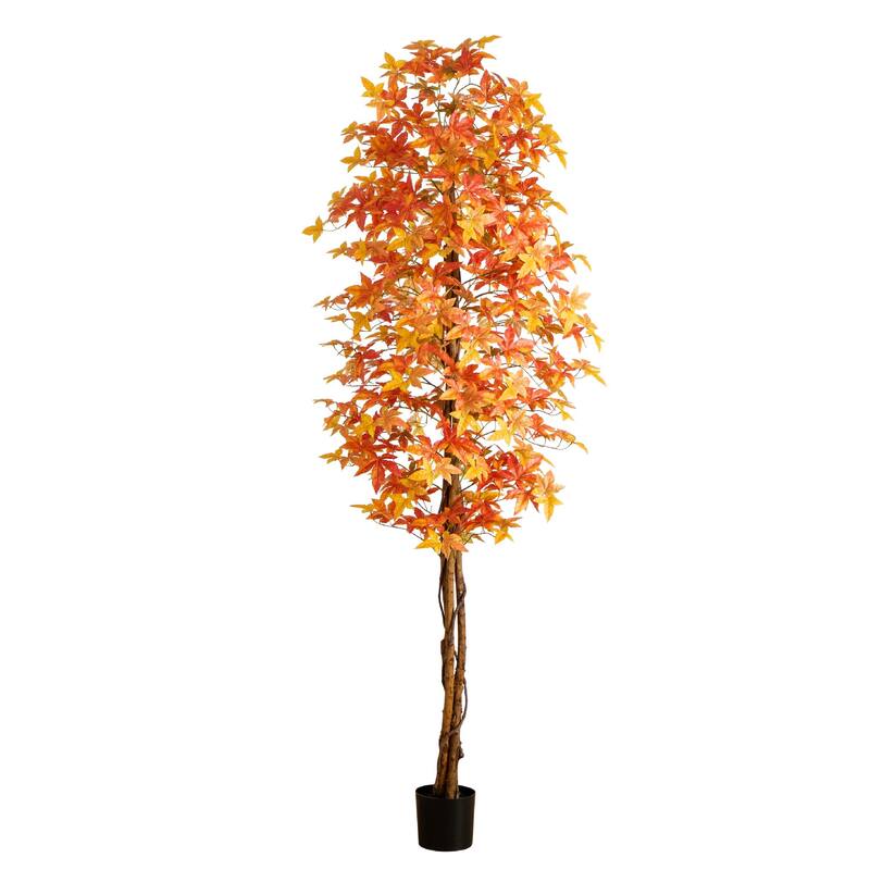 Autumn Deluxe Maple Artificial Potted Tree - 9'