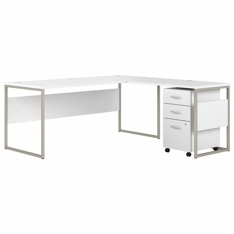 Hybrid 72W L Shaped Table Desk with Drawers by Bush Business Furniture