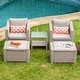 preview thumbnail 14 of 12, COSIEST 5-piece Outdoor Patio Wicker Conversation Sofa Set