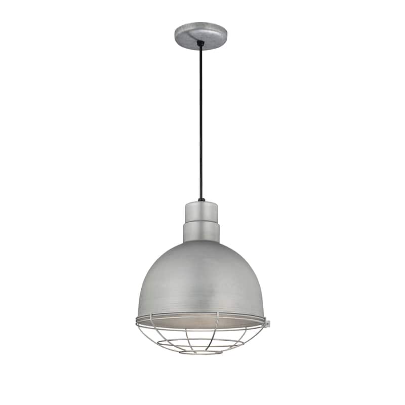 Millennium Lighting R Series 12" Cord Hung Indoor/Outdoor Deep Bowl Shade - Galvanized