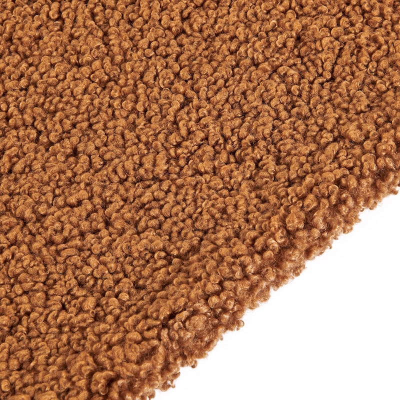 HiEnd Accents Teddy Textured Boucle Plush Throw Blanket