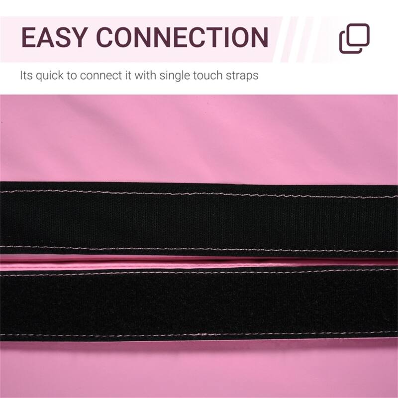 Round Foldable Dance Mat Extra Thick Foam Heavy-Duty PVC Cover Waterproof Portable Exercise Floor Mat Universal Pole