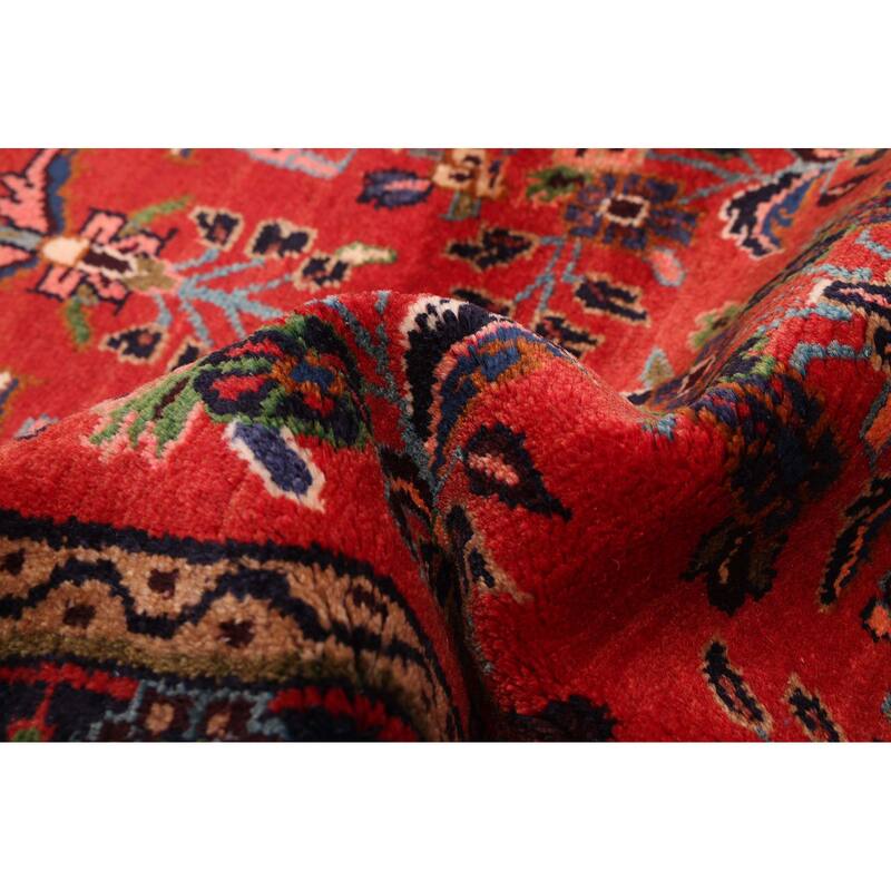 ECARPETGALLERY Hand-knotted Andelz Red Wool Rug - 2'10 x 11'3