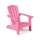preview thumbnail 9 of 7, Kids Adirondack Chair Plastic Toddler Lawn Chair with Ergonomic Seat Pink