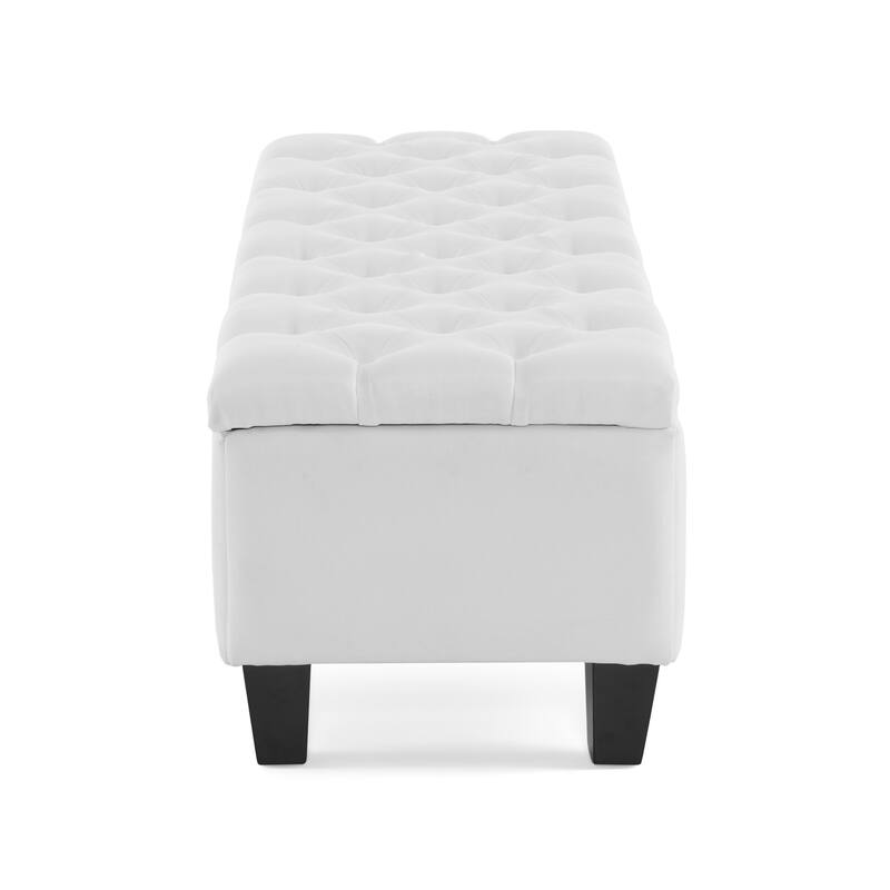 Christopher Knight Home - Isabella Button-Tufted Diamond-Stitched Storage Ottoman Bench