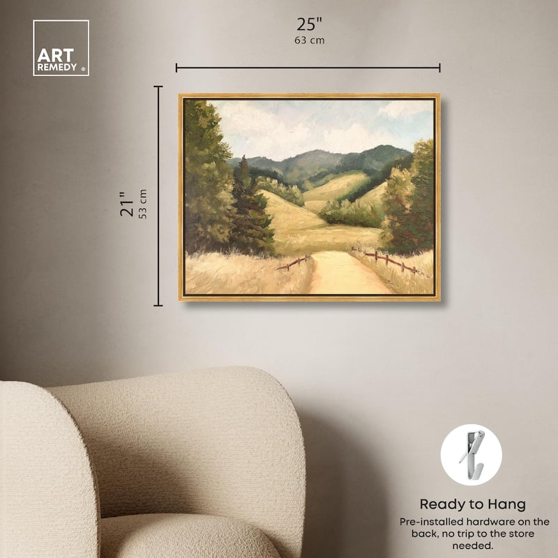 Summer Fields Canvas by Art Remedy