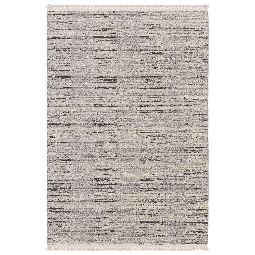 Ragnar Striped Blue/ Gray Area Rug (4'X6')