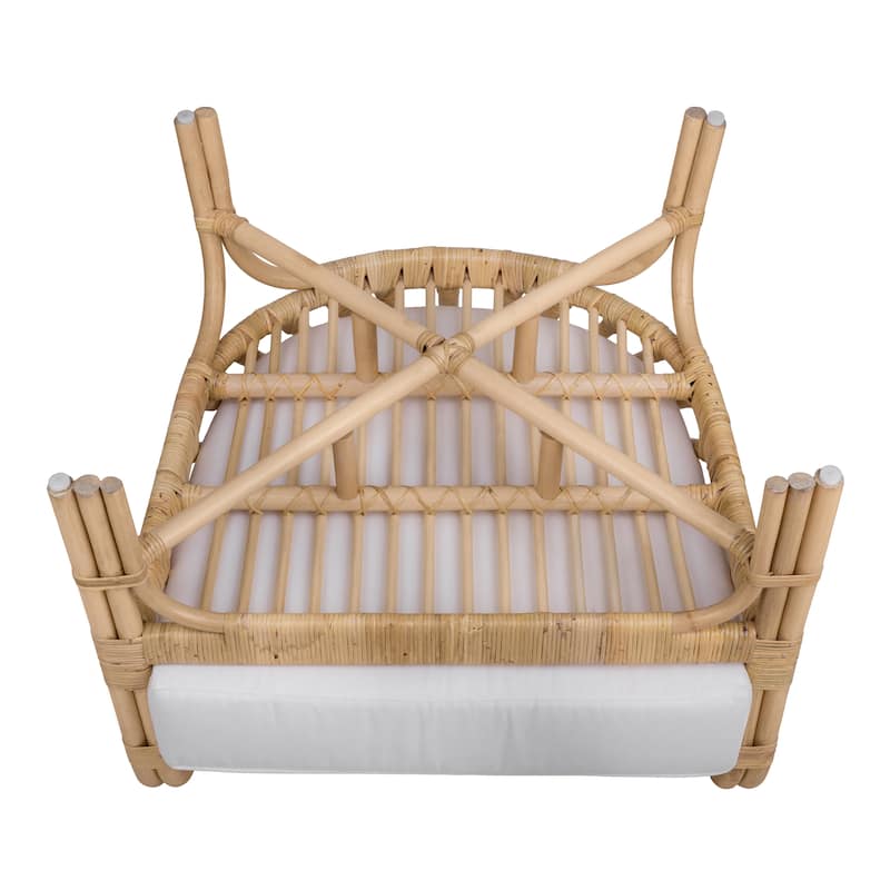 NPD Furniture Lana Rattan Accent Arm Chair