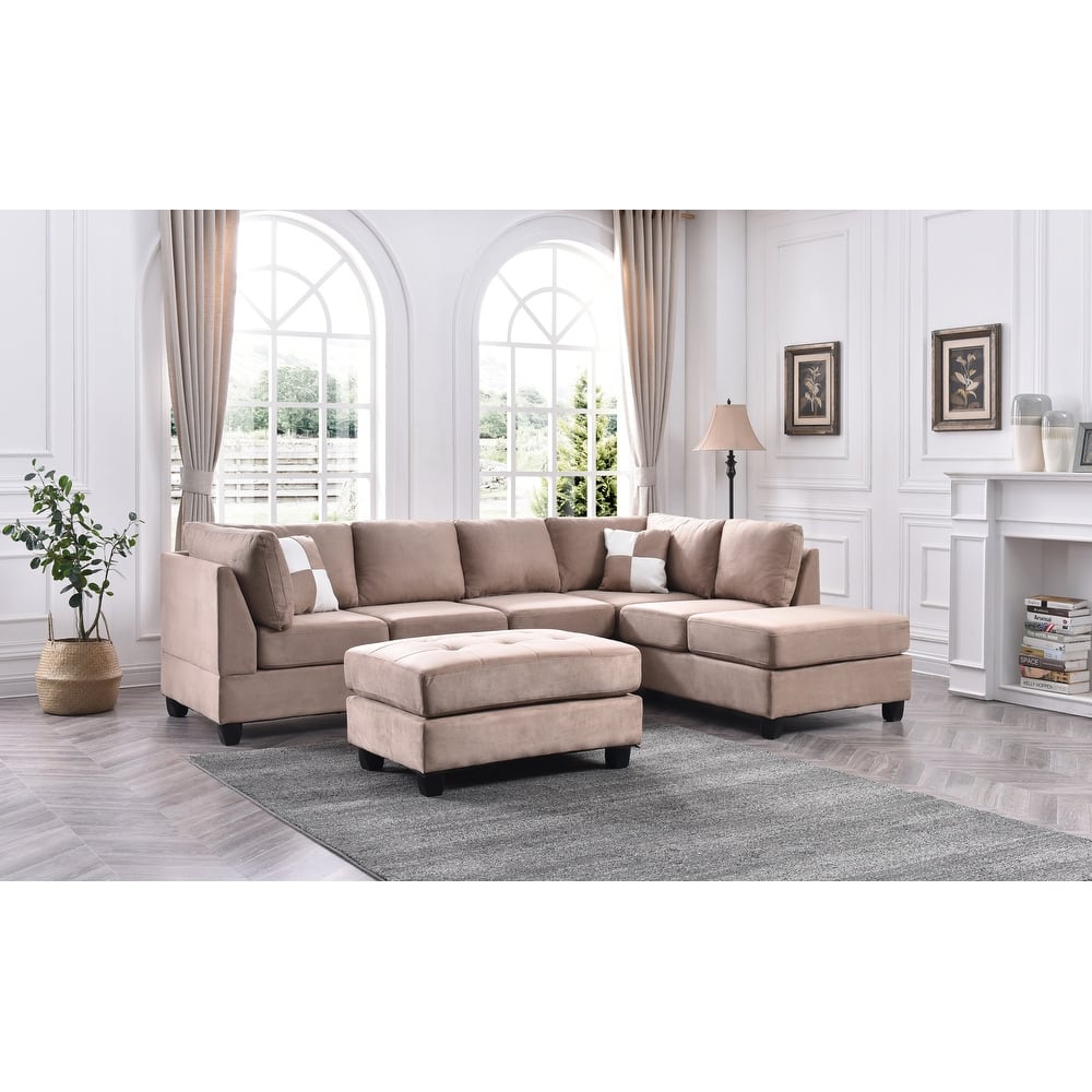 Gallant Microsuede Sectional Sofa