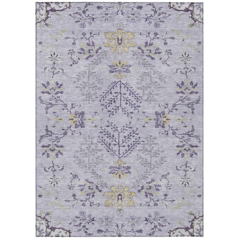 HomeRoots Floral Transitional Rectangle Outdoor Rug