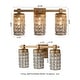 preview thumbnail 6 of 9, 20" Aged Brass Crystal Bathroom Vanity Lights Wall Sconce