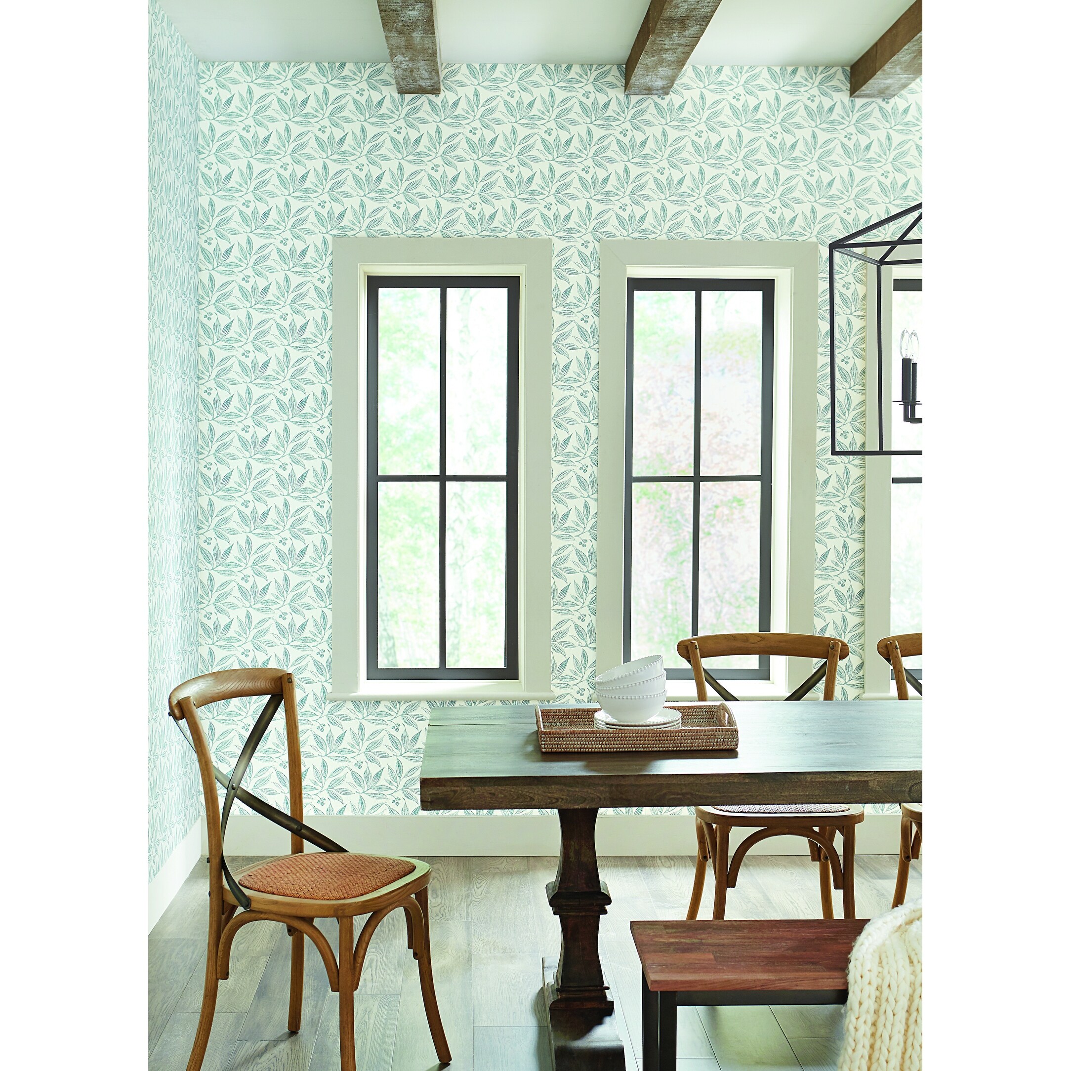 Maywood Chokeberry Block Print Duck Egg Wallpaper The latter could even be achieved using wallpaper. overstock com