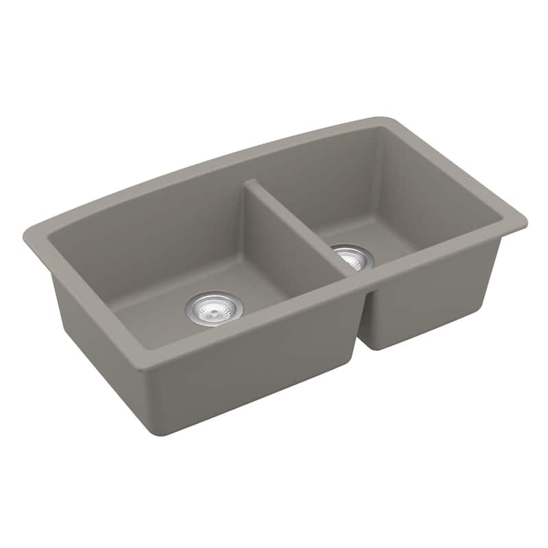 Karran Undermount Quartz Double Bowl Kitchen Sink