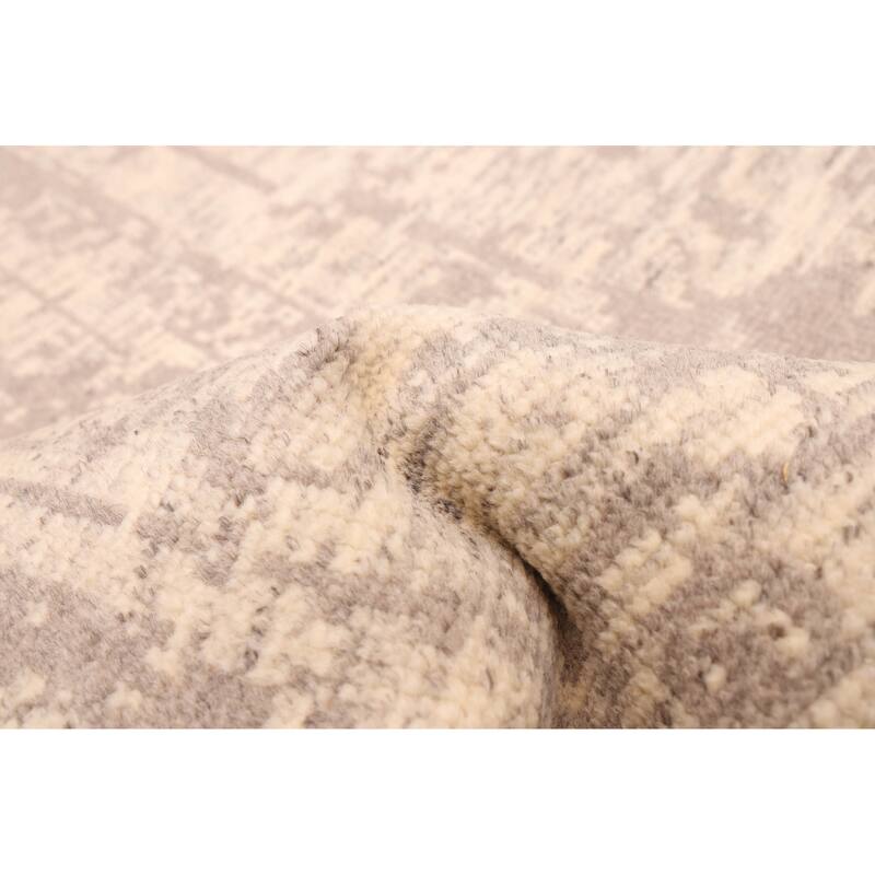 ECARPETGALLERY Hand-knotted Elysian Ivory Wool Rug - 9'0 x 11'9