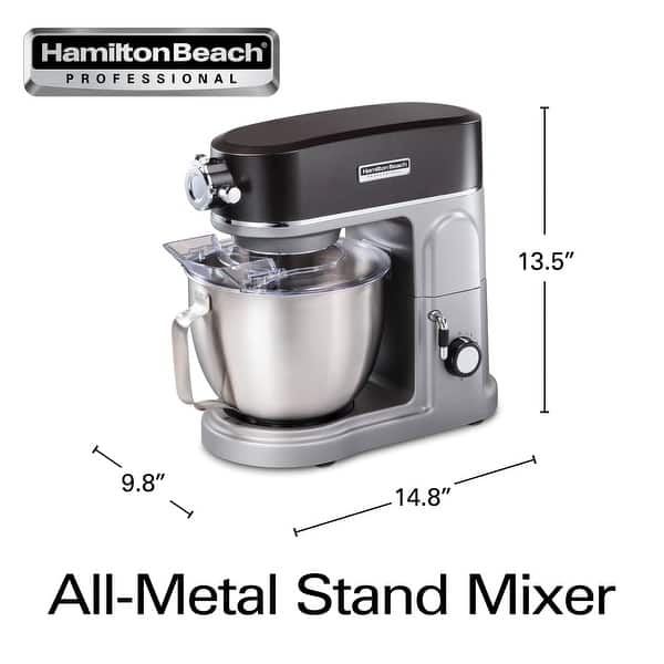 Hamilton Beach® Professional 5 Quart 12-Speed All-Metal Stand Mixer