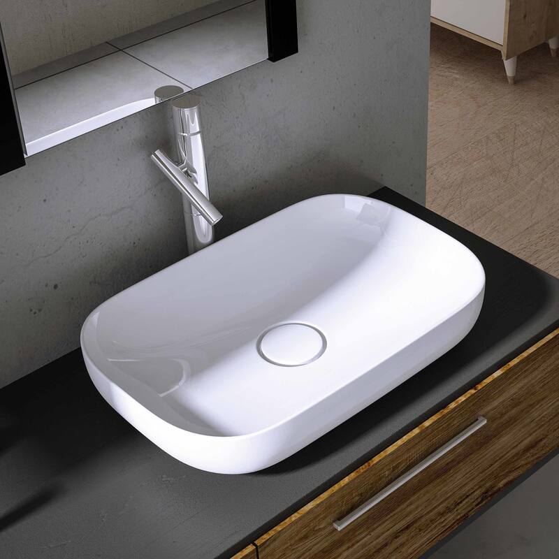 WS Bath Collections Vision 23-3/5" Vessel Bathroom Sink