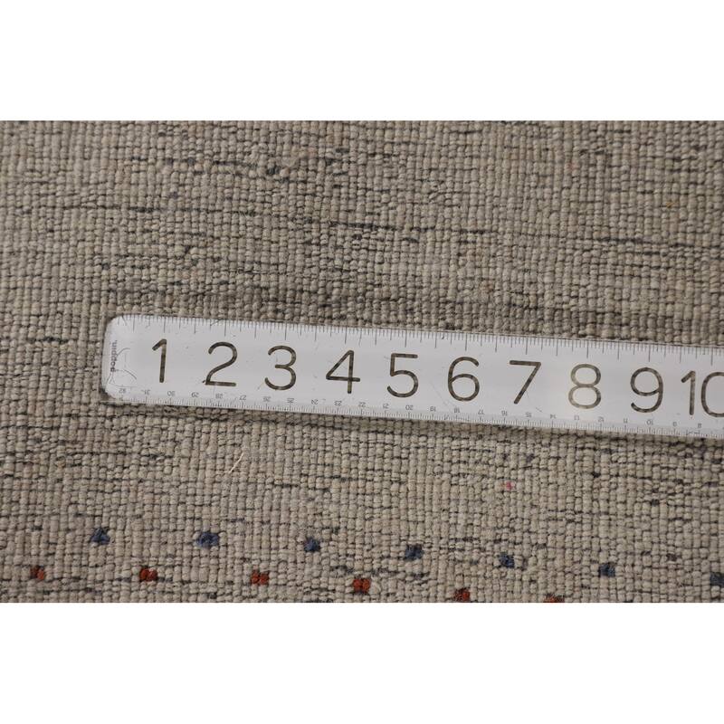Gabbeh Indian Runner Rug Hand-Knotted Oriental Tribal Wool Carpet - 2'7"x 9'7"