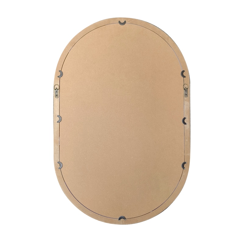 36" Antique Oval Windowpane Mirror