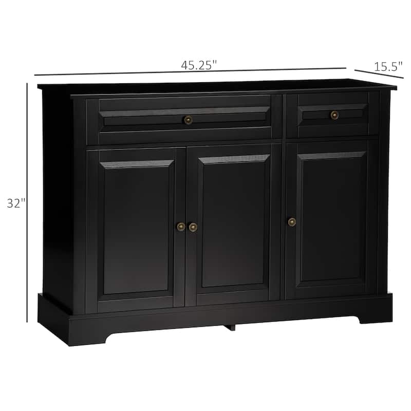 Modern Sideboard Buffet with Storage Cupboards, 2