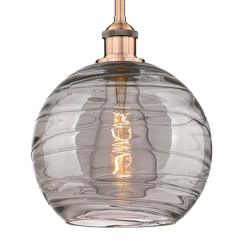 Innovations Lighting 616-1S 11 10 Athens Deco Swirl Pendant Athens - Antique Copper
