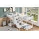 preview thumbnail 3 of 16, Metal Twin-over-Twin Bunk Bed with Guardrails, Separable into 2 Beds, Space-Saving