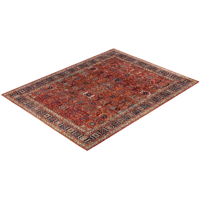 Serapi One-of-a-Kind Hand-Knotted Area Rug - Red - 9' 3" x 12' 0"