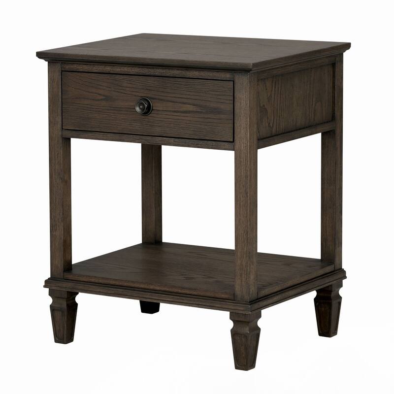 Victoria Bedside Table Antique Brown
