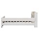 preview thumbnail 13 of 27, Upholstered Bed Platform Bed Faux Leather Bed Frame with Storage Headboard and Guardrail Wood Slat Support Low Profile Bed