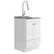 preview thumbnail 2 of 19, WYNDENHALL Bakersfield Transitional Laundry Cabinet with Faucet and Stainless Steel Sink