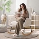 preview thumbnail 9 of 54, HOMYKA 25.2” Wide Rocking Chair with Button Accents for Nurseries