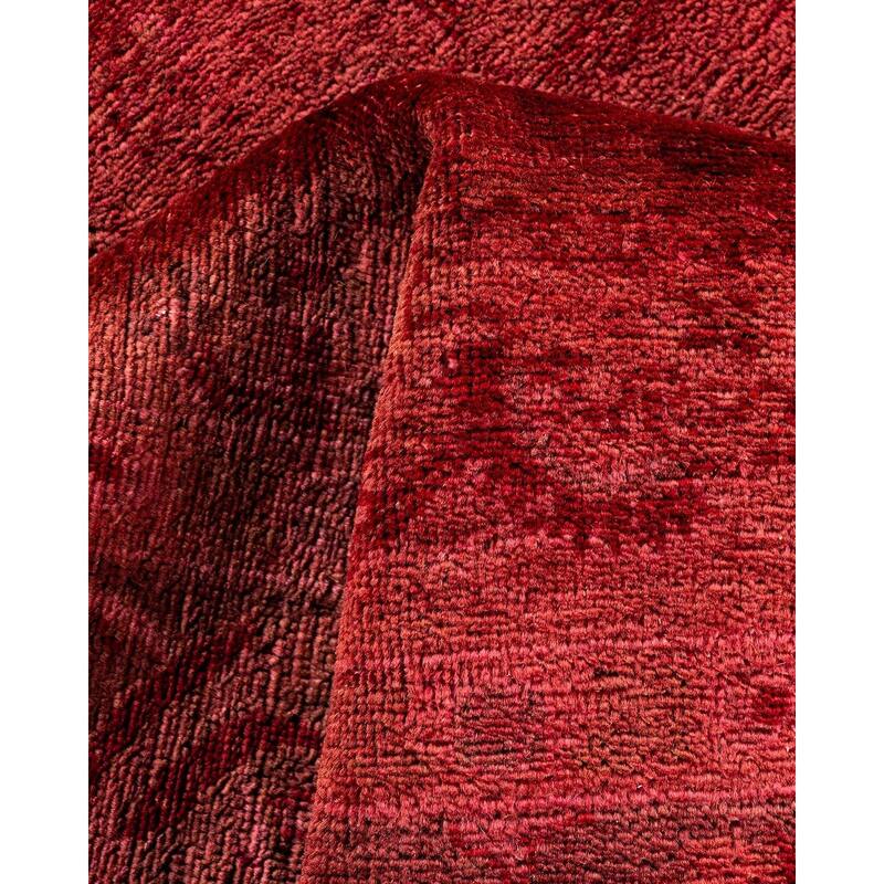 Vibrance, One-of-a-Kind Hand-Knotted Area Rug - Red, 4' 1" x 6' 4" - 4' 1" x 6' 4"