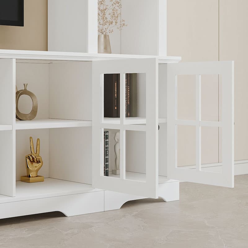 Wall Unit TV Stand with Storage Large Entertainment Center with Bookshelves