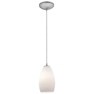 Access Lighting Champagne - Glass Pendant - 1-Light Pendant - Cord - Opal Glass Shade - Replaceable LED