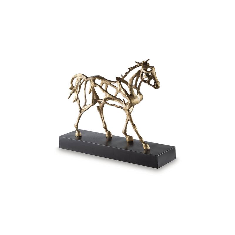 Signature Design by Ashley Grainville Gold/Black Sculpture - 16" W x 4.4" D x 14" H